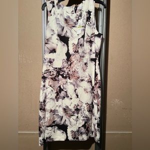 Calvin Klein sheath dress in gorgeous spring colors.